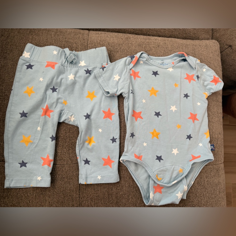 Magnetic Me Blue Star Baby Onesie Set